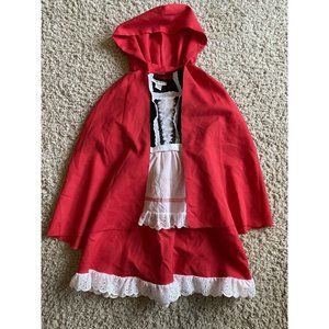 Little Red Riding Hood Costume Kids Halloween Fancy Dress Pretend Play Party